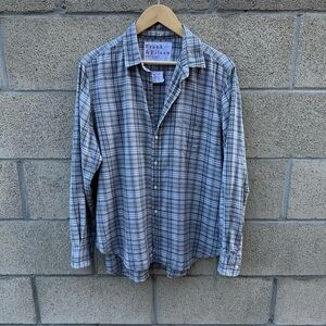 Frank & Eileen Gray Plaid Women's Top